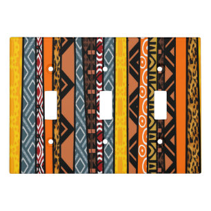 African Pattern Mix Switch Cover