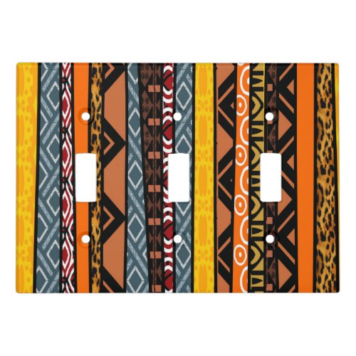 African Pattern Mix Switch Cover