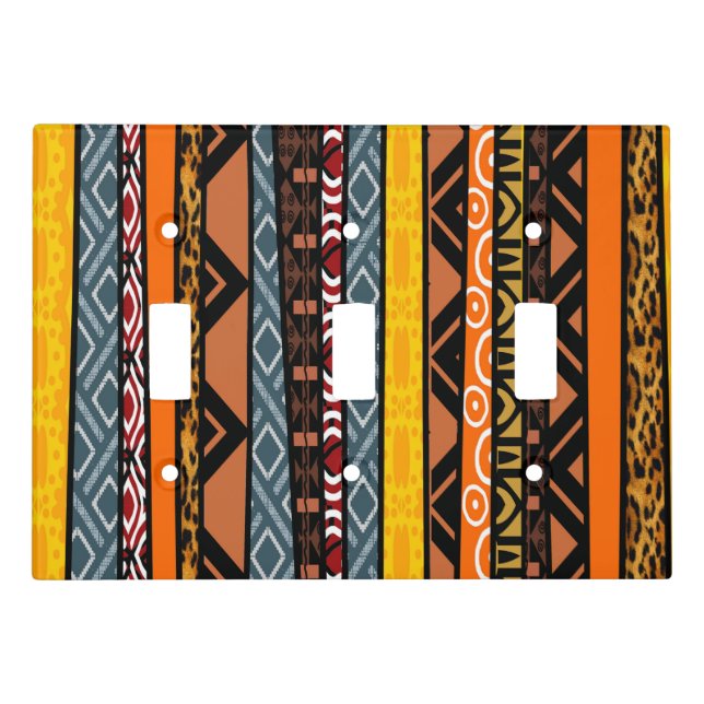 African Pattern Mix Switch Cover (Front)