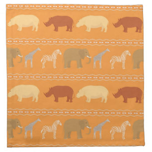 African pattern napkin