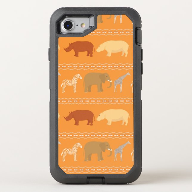 African pattern otterbox iPhone case (Back)
