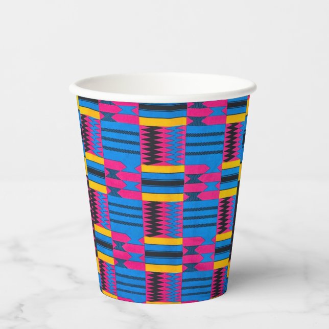 African Pattern Paper Cups (Front)