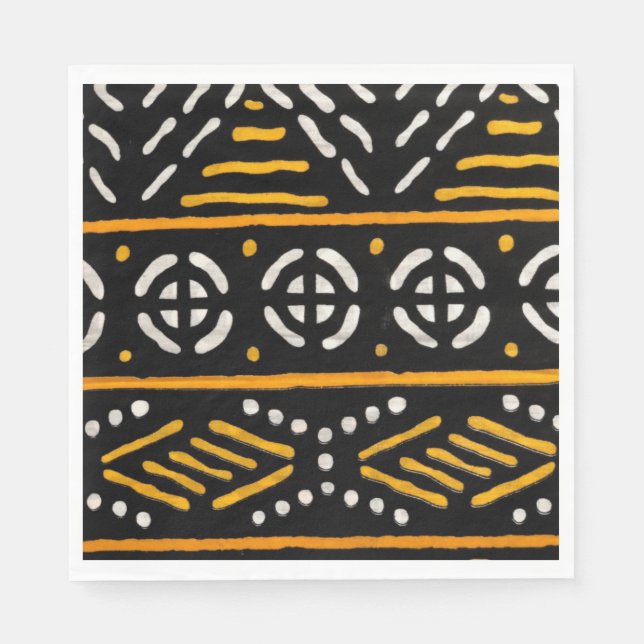 African Pattern Paper Napkins (Front)