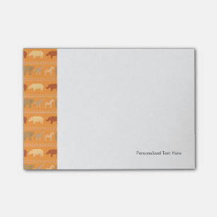 African pattern post-it notes