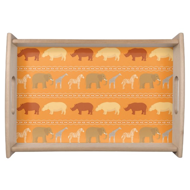 African pattern serving tray (Front)