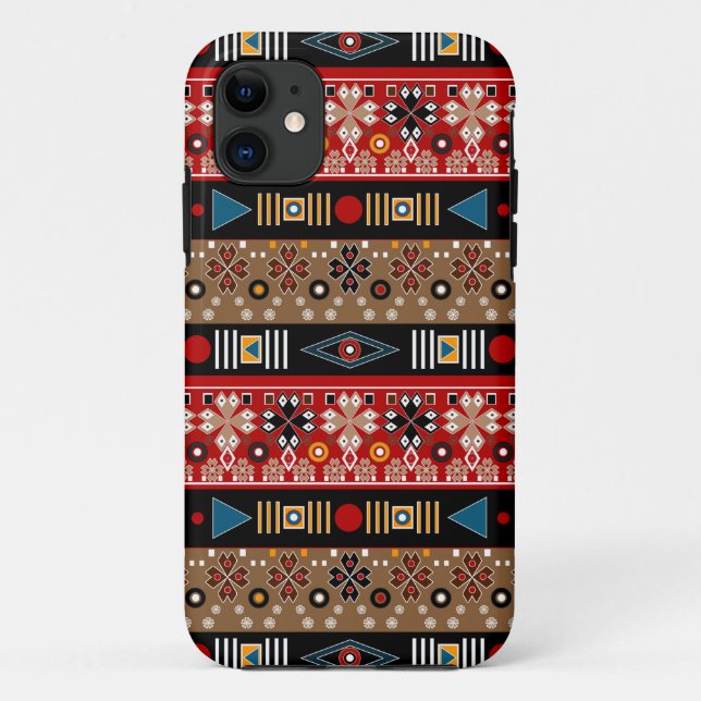 African patterns, oriental pattern throw pillow Case-Mate iPhone case (Back)