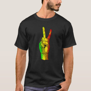 African Peace Sign Black History Month Cool BLM Me T-Shirt