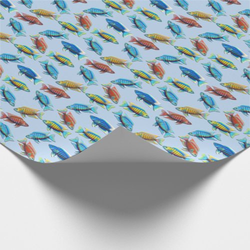 African Peacock Cichlid Fish Wrapping Paper