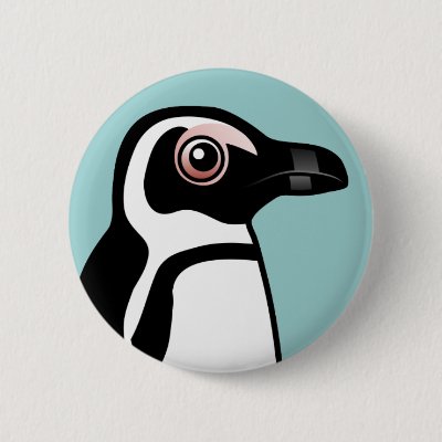 African Penguin Button