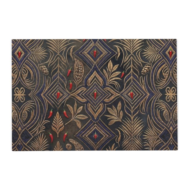 African Pepper Tree Inspired Placemat (Front)