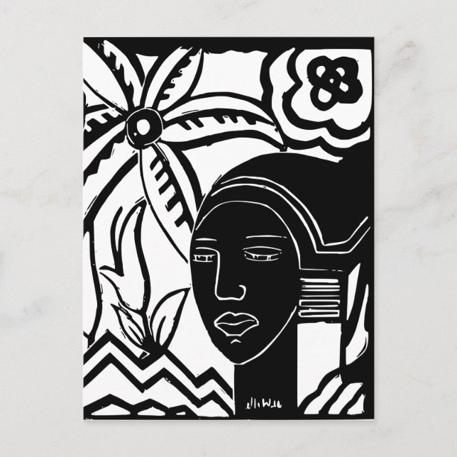 African Phantasy Postcard (Front)