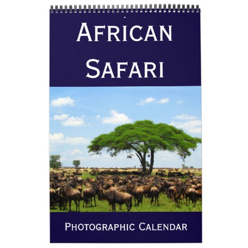 african photographic safari 2024 calendar