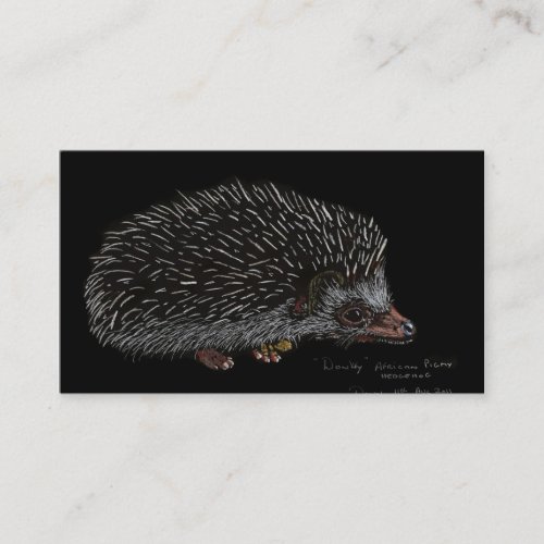 AFRICAN PIGMY HEDGEHOG BUSINESS CARDS