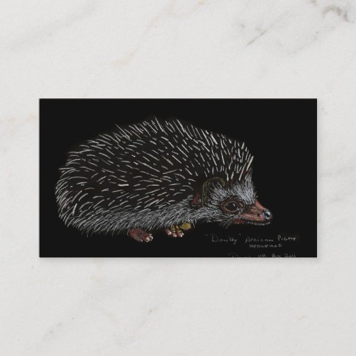 Customizable AFRICAN PIGMY HEDGEHOG BUSINESS CARDS