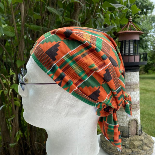 African Pinwheel Kente Cloth K70 Large Bandana (Creator Uploaded)
