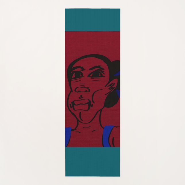 African Portrait  Yoga Mat (Front)