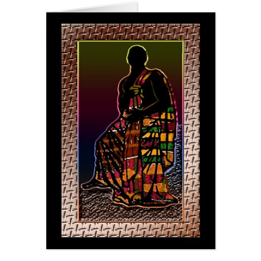 African Praying Man Cards (Front)