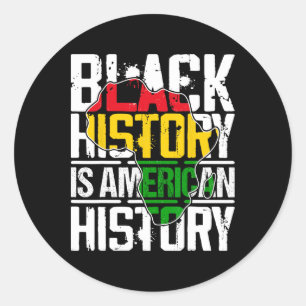 African Pride Juneteenth Black History Month 1 Classic Round Sticker