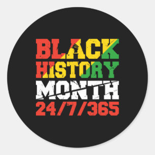 African Pride Juneteenth Black History Month 2 Classic Round Sticker