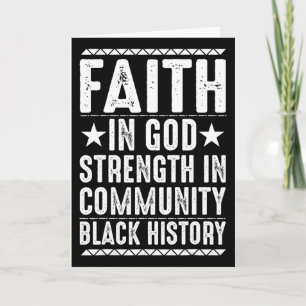 African Pride Juneteenth Black History Month Card