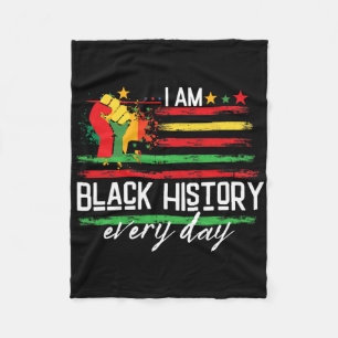 African Pride Juneteenth Black History Month Fleece Blanket