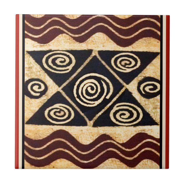 African Primordial Decor Tile (Front)