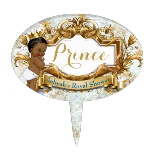 African Prince Gender Reveal Cake Pick