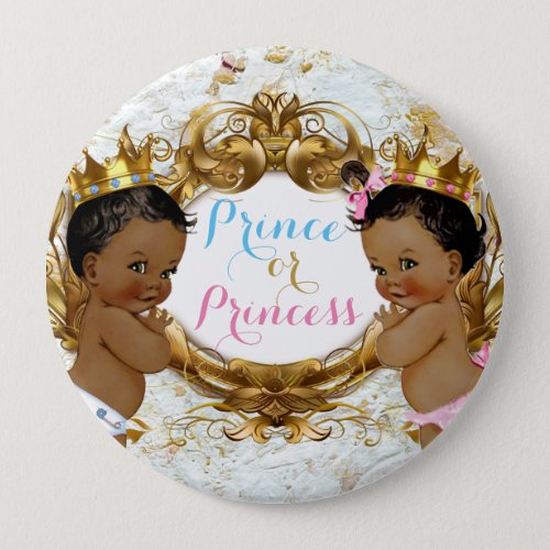 African Prince or Princess Gender Reveal Button