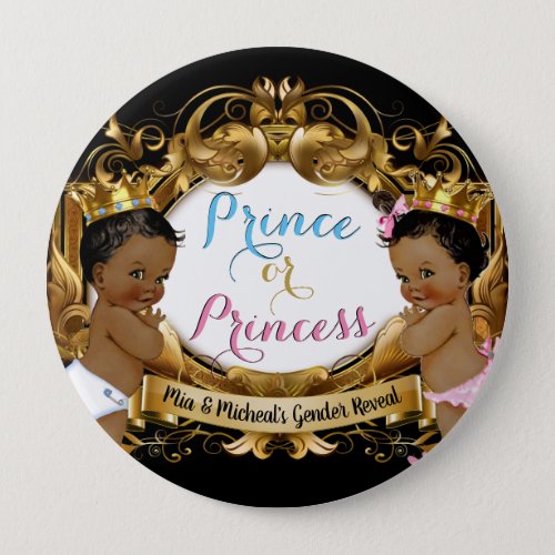 African Prince or Princess Royal Gender Reveal Button