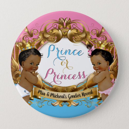 African Prince or Princess Royal Gender Reveal Button