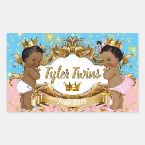 African PrincePrincess Royal Color Block Stickers