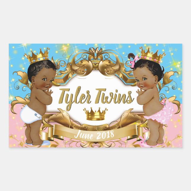 African Prince/Princess Royal Color Block Stickers (Front)