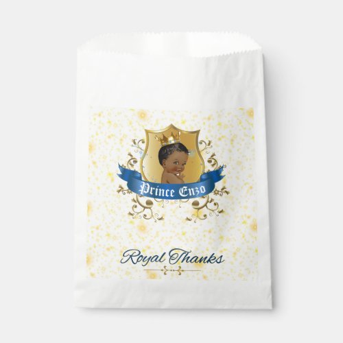 African Prince Royal Blue and Gold Elegant Favor Bag