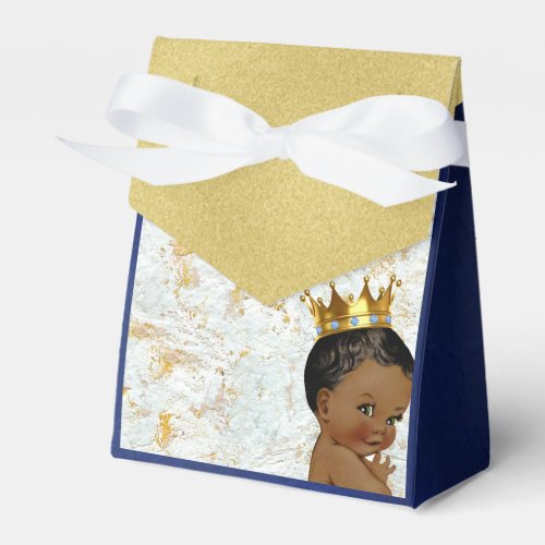 African Prince Royal BlueGold Elegant Favor Boxes