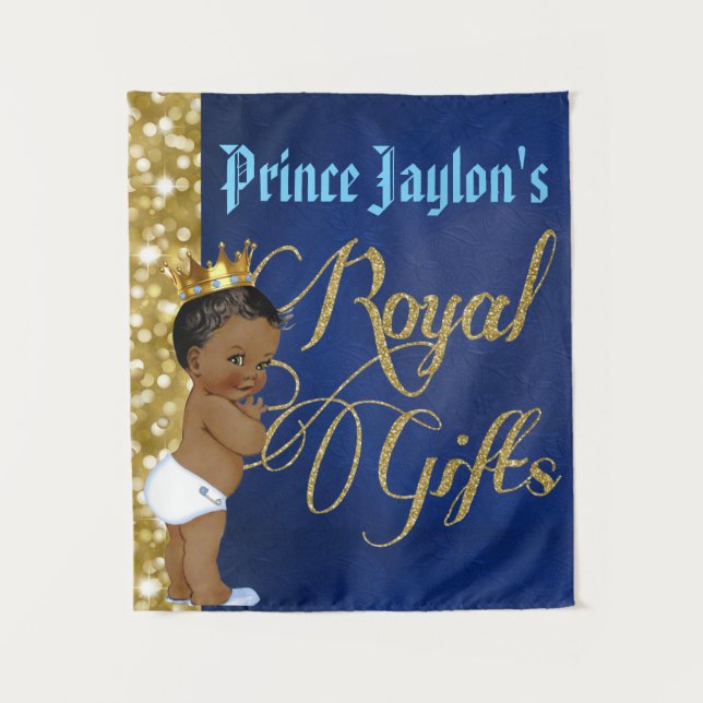 African Prince Royal Gifts Wall Tapestry (Front)