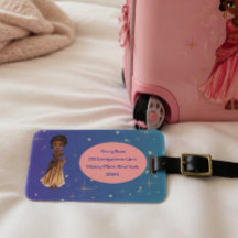 African princess luggage tag