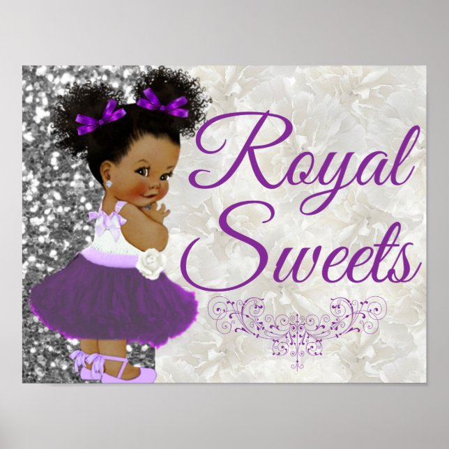 African Princess Purple | Royal Sweets Event Poster (Front)