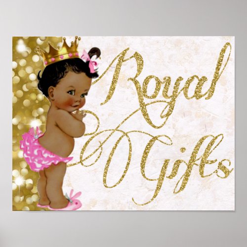 African Princess Royal GiftsBaby ShowerBirthday Poster