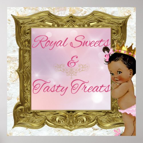African Princess Royal Sweets Pink Sign