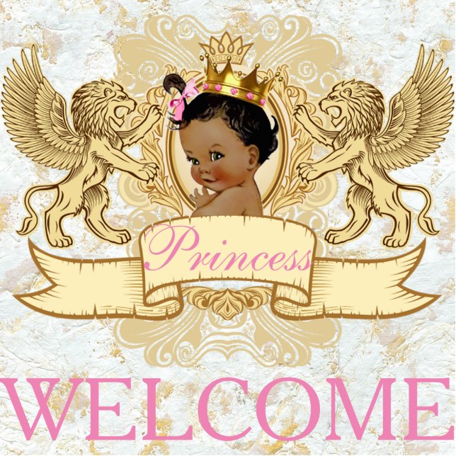 African Princess Royal Welcome Photo Statue (Front)