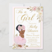 African Princess Tutu Baby Shower Invitation (Front)
