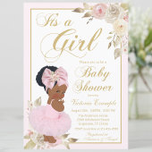 African Princess Tutu Baby Shower Invitation