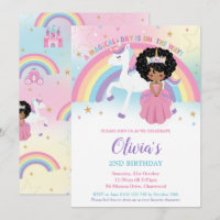 African Princess Unicorn Birthday Party Rainbow