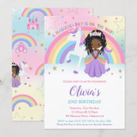 African Princess Unicorn Birthday Party Rainbow  