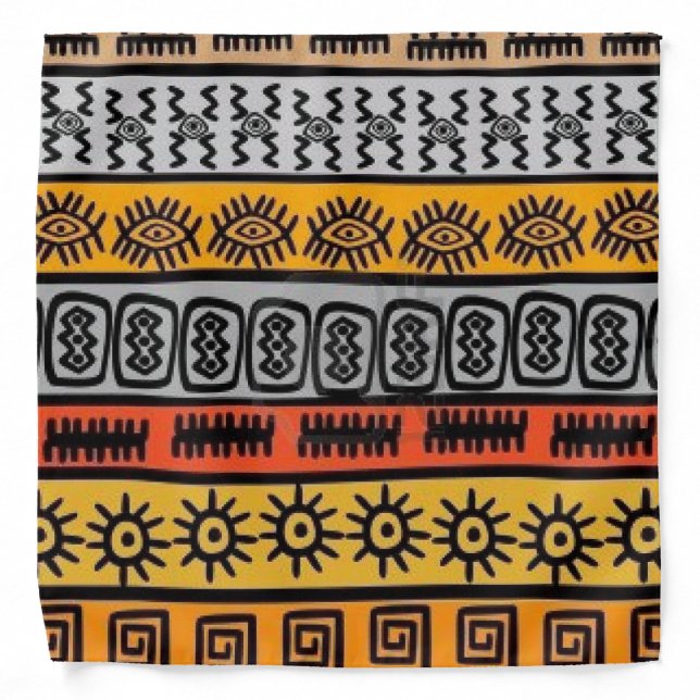 African Print Adult Bandana  (Front)