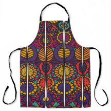 African Print Apron