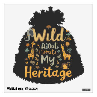African Print Baby Bib – Proud of My Roots Wall Decal