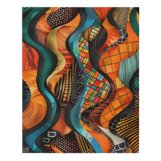 African Print Canvas