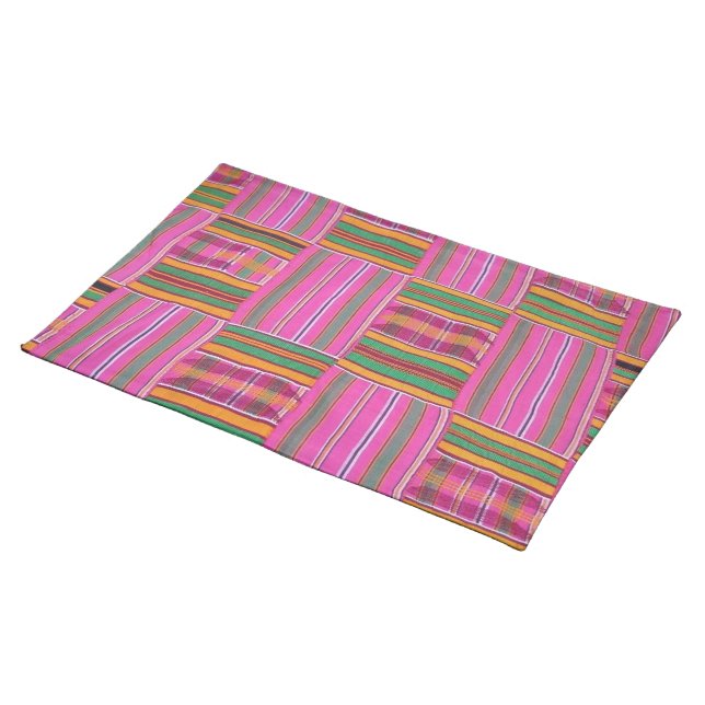 African Print Cloth Placemat (On Table)