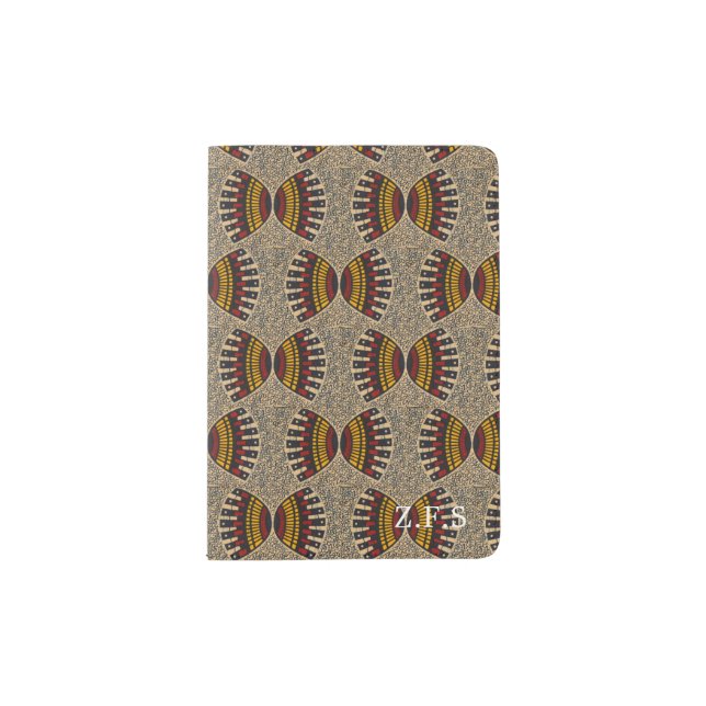 African Print Customized Passport Holder (Front)